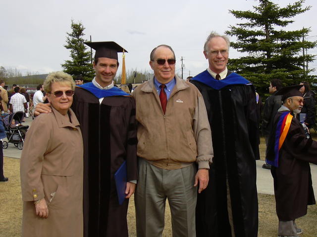 With Mom, Dad, and Larry