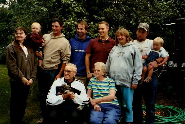 Grandma and Grandpa with the grandkids