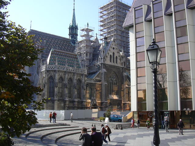 You know you are in Europe when you see the scaffolding.