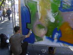 Graffiti competion. Again on the street.