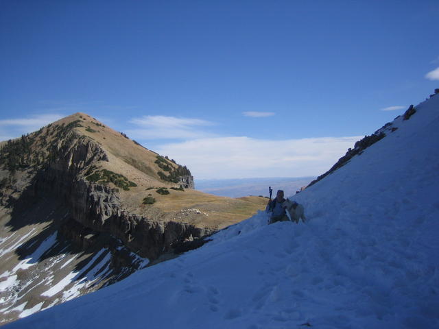 Ann and Mytack in Utah, Fall 2006.